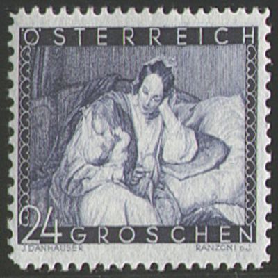 Goldhahn Austria No. 597 “Mother’s Day 1935” Stamp for Collectors