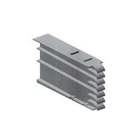 Upmann T-Shaped Masonry Joint Vent for Solid Bricks, White, RAL 9010