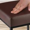 CLP Montreal Bar Stool | Upholstered Faux Leather Seat | Metal Frame | Brown and Black view 4