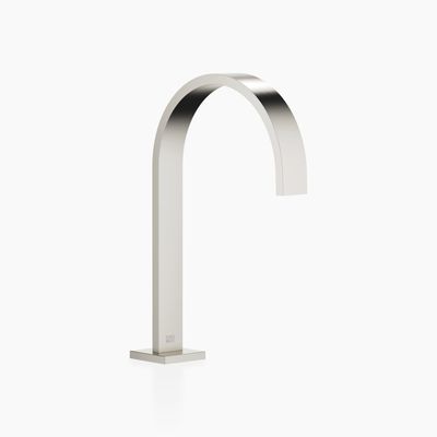 Dornbracht MEM Deck-Mounted Basin Spout, Without Waste Set, 200 mm Projection, 13716782-06, Brushed Platinum