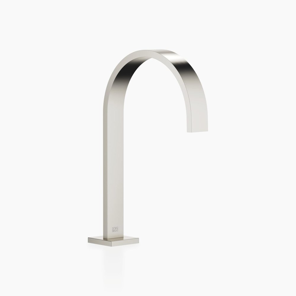 Dornbracht MEM Deck-Mounted Basin Spout, Without Waste Set, 200 mm Projection, 13716782-06, Brushed Platinum
