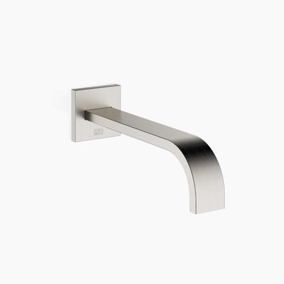 Dornbracht MEM Wall-Mounted Tub Spout, 1/2 in., 220 mm Projection, 13801782-06, Brushed Platinum
