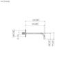 Dornbracht MEM Wall-Mounted Tub Spout, 1/2 in., 220 mm Projection, 13801782-06, Brushed Platinum view 2