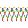 Everflag Maxi Rainbow Fringe Garland, 6 m Long, Flame-Retardant view 1