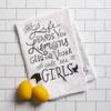 Primitives by Kathy LOL Made You Smile Dish Towel, Cotton, 28 x 28 in, Grab the Vodka view 2