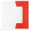 10 A4 Elastic Folders / Corner-Fastener Folders, Red High-Gloss Cardstock view 2