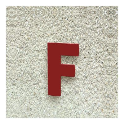 Colours-Manufaktur House Letter F, Modern Font, 20–30 cm, RAL 3001 Glossy Signal Red, 30 cm