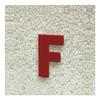Colours-Manufaktur House Letter F, Modern Font, 20–30 cm, RAL 3001 Glossy Signal Red, 30 cm view 1