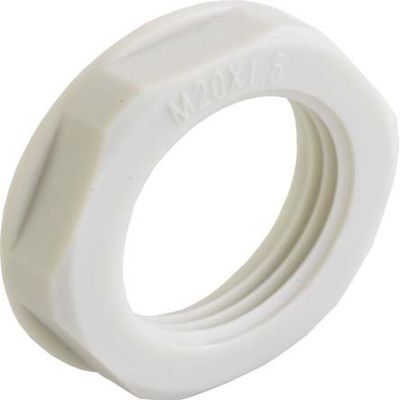 Kaiser M63 Polyamide Flange Locknut, Light Gray
