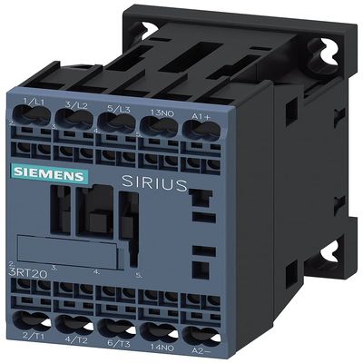 Siemens AC-3 Contactor 5.5 kW, 400 V, 1 NO, 24 V DC Diode, Gas Pressure Spring
