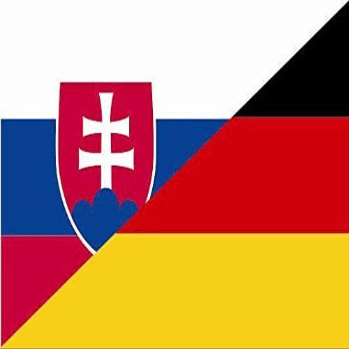 U24 Slovakia–Germany Boat Flag, Premium Quality, 100 x 150 cm