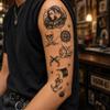Tinsley Transfers Pirate Tattoos for Adults view 4