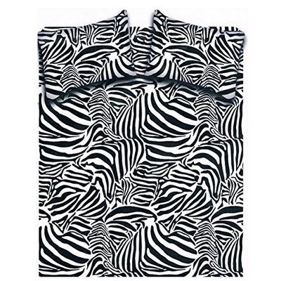 MB Double Bed Bedding Set, Zebra Design