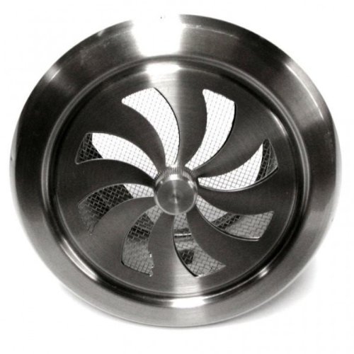 Domodul V2A Stainless Steel Ventilation Rosette, Adjustable, DN100 Connection