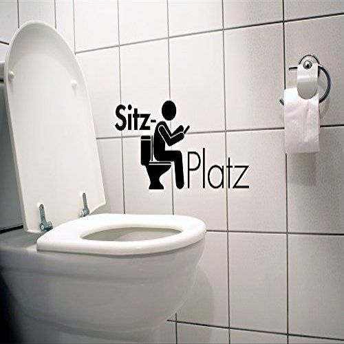 Grandora Toilet Sticker Pictogram – Toilet Seat, Light Orange, 26 x 13 cm