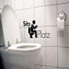 Grandora Toilet Sticker Pictogram – Toilet Seat, Light Orange, 26 x 13 cm view 1