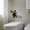 Grandora Toilet Sticker Pictogram – Toilet Seat, Light Orange, 26 x 13 cm view 4
