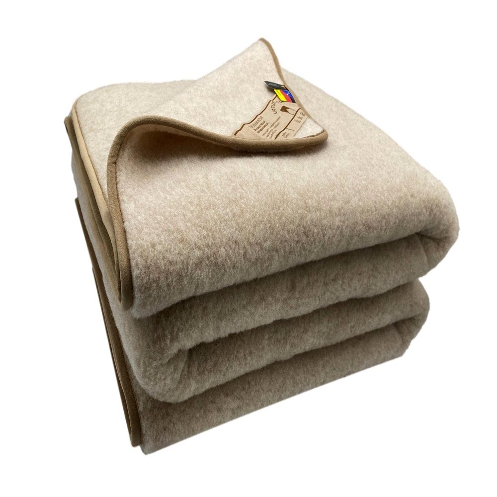 Alpaca Wool Blanket, 20% Alpaca Wool, 80% Merino Wool, Virgin Wool Blanket (140 x 200 cm)