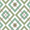 Modern GMM Modern Living Diamond Green Wallpaper with Red Check Pattern – Sample 20 x 46.5 cm view 1