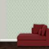 Modern GMM Modern Living Diamond Green Wallpaper with Red Check Pattern – Sample 20 x 46.5 cm view 2