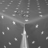 Gray Star Christmas Oilcloth Tablecloth, 120 x 190 cm, Rectangular, Washable view 1