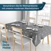 Gray Star Christmas Oilcloth Tablecloth, 120 x 190 cm, Rectangular, Washable view 3