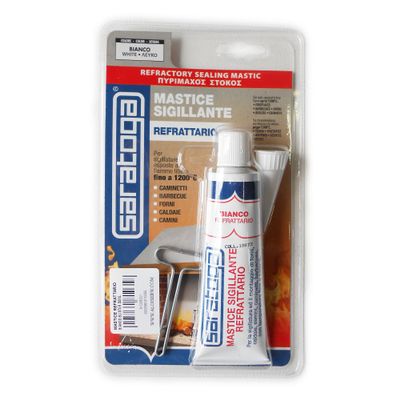 Saratoga Joint Sealant, 50 ml, Blister Pack, for Heating Boilers or Grill Fireplaces, Max. 1200°C