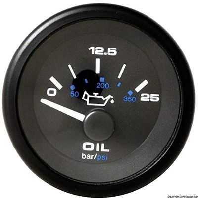 Osculati Pressure Gauge, 0–400 PSI