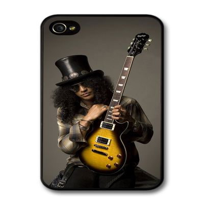 Slash Guns and Roses Guitar Portrait Case for iPhone 4/4S