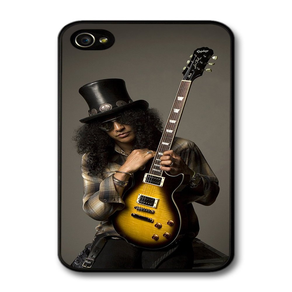 Slash Guns and Roses Guitar Portrait Case for iPhone 4/4S