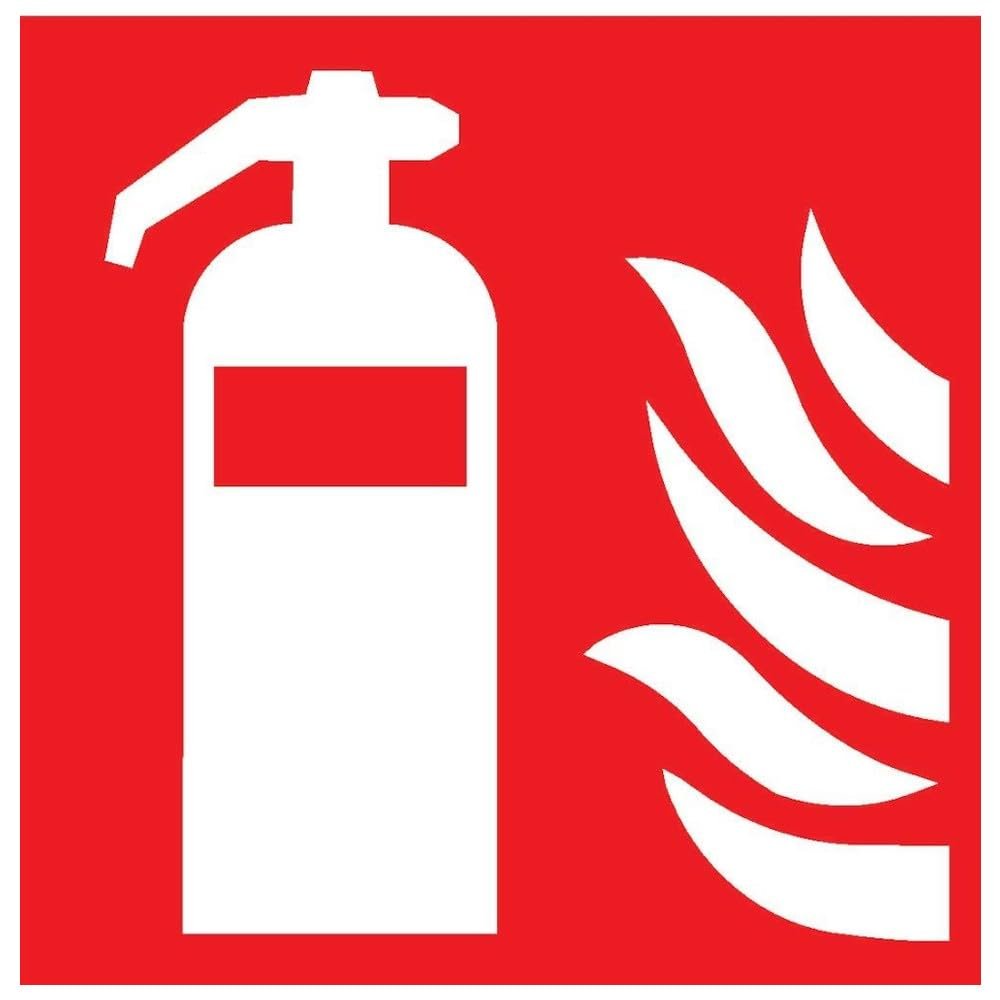 Format 4044589368393 Aluminum Photoluminescent Fire Extinguisher Sign, 150 x 150 mm, ISO