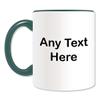 Personalized Grim Reaper Mug, Green Ceramic view 2