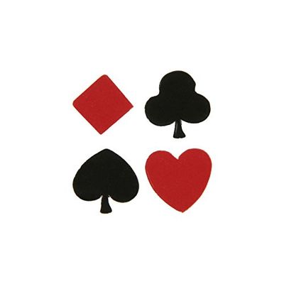 PARTY DISCOUNT Poker Confetti, approx. 1.5 cm, 50 pcs