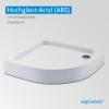 AQUABAD Shower Tray | Forta Plus with LeakProtect Technology, Smooth White, 80 x 80 cm, Quadrant R55 view 3