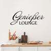 GRAZDesign Kitchen Wall Decal “Genießer Lounge,” Self-Adhesive, 142 x 57 cm, White view 3