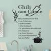 GRAZDesign Kitchen Wall Decal Chili con Carne Recipe | Self-Adhesive Kitchen Sticker – 71 x 57 cm / 082 Beige view 3