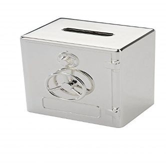 Brillibrum Design Silver-Plated Tarnish-Resistant Safe Piggy Bank
