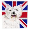 Caroline's Treasures sc9827chf Westie with English Union Jack British Flag Canvas, Large, Multicolor view 1