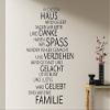 Grandora Family House Laughter Love Wall Decal, Dark Blue, 45 x 68 cm, W991 view 2
