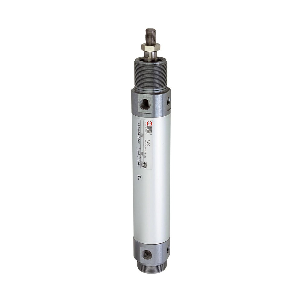 RIEGLER 105865-2.DM.40250 Double-Acting Round Cylinder, Magnetic Piston, Ø40 mm, 250 mm Stroke, G 1/4