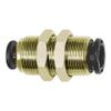 RIEGLER 108746-751.015-68 Straight Reduced Bulkhead Push-In Fitting, click-clock, M15x1.0, 6/8 mm, 1 pc. view 1