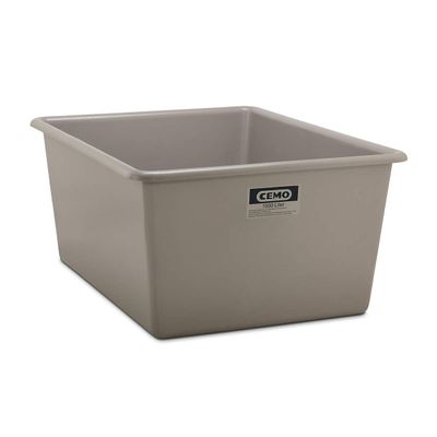 GRP container, 1,500 L, 1,820 x 1,390 x 800 mm, gray
