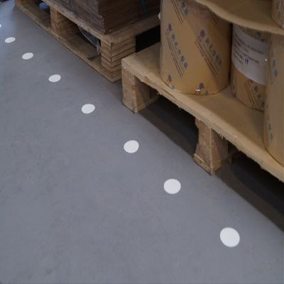 Floor Marking Discs, Yellow (100-Pack)