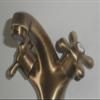 Bathroom Sink and Bathtub Faucet Set, Two-Handle Nostalgic Antique Brass Finish view 2
