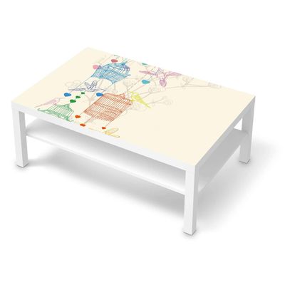 Birdcage Furniture Decal for IKEA LACK Table 118 x 78 cm