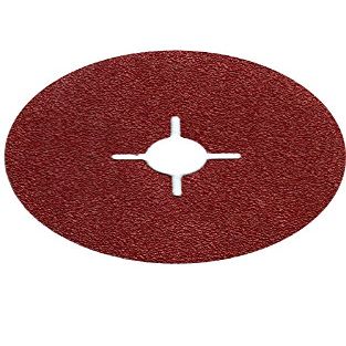 50-Pack 125 mm Fiber Discs, Grits 24–180, Sanding Discs for Angle Grinders (125 mm, Grit 60)