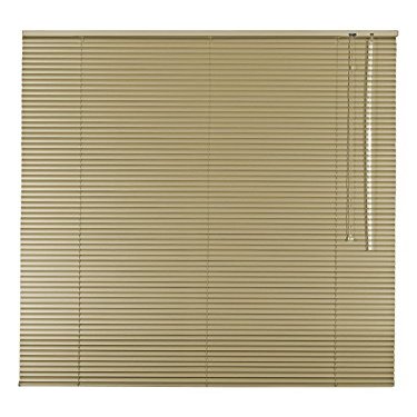 Easy-Shadow High-Quality Aluminum Venetian Blind, 145 x 170 cm, Beige, Right-Side Controls, Custom-Made