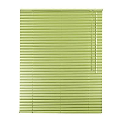 Easy&Fix Aluminum Venetian Blind, 55 x 175 cm, Lime/Apple Green, Right-Hand Controls