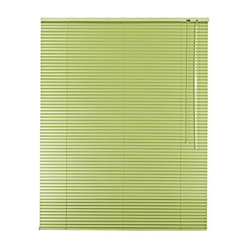 Easy&Fix Aluminum Venetian Blind, 55 x 175 cm, Lime/Apple Green, Right-Hand Controls