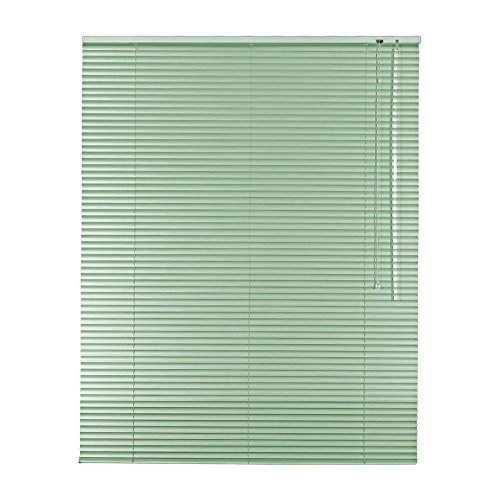 Easy&Fix Clamp-Fit Aluminum Venetian Blind 50 x 220 cm, Mint, Right-Hand Control